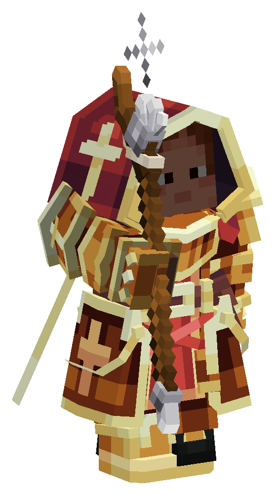 A priest in the acolyte set