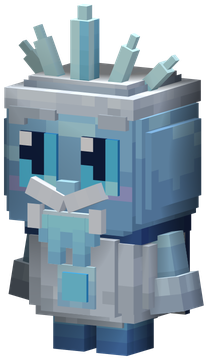 The Winterling: a frost sprite with Winter's crystal crown and icicle beard