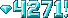 a critical hit of 4271 in cut-diamond numerals behind a gem