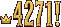 a critical hit of 4271 in engraved gold numerals behind a crown
